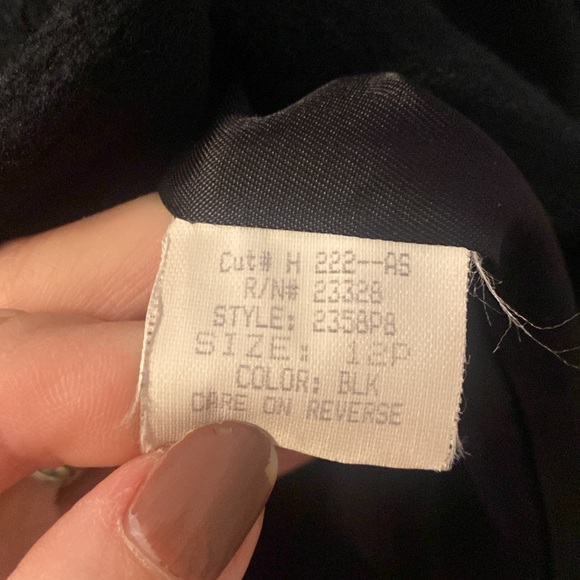 Kristen Blake thick pea coat size 12P - Picture 4 of 5